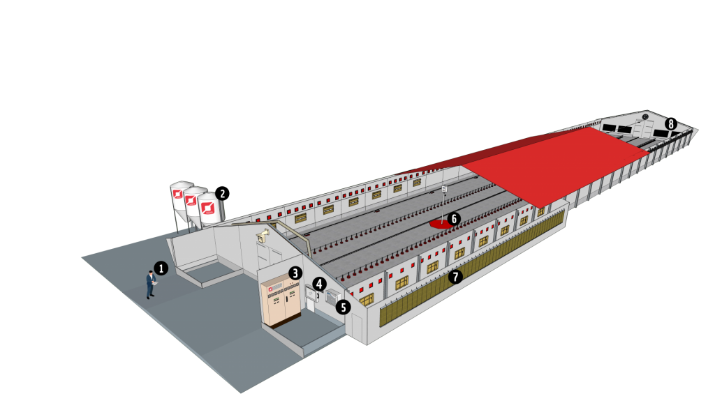 Volailles de chair_Longitudinal tunnel